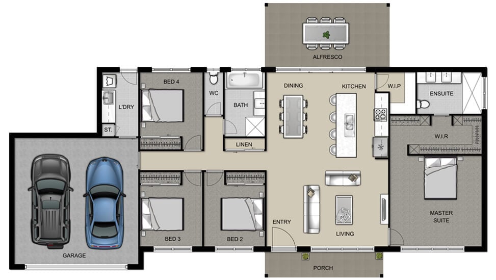 The Amara House Design Acreage Homes Aspect Homes QLD